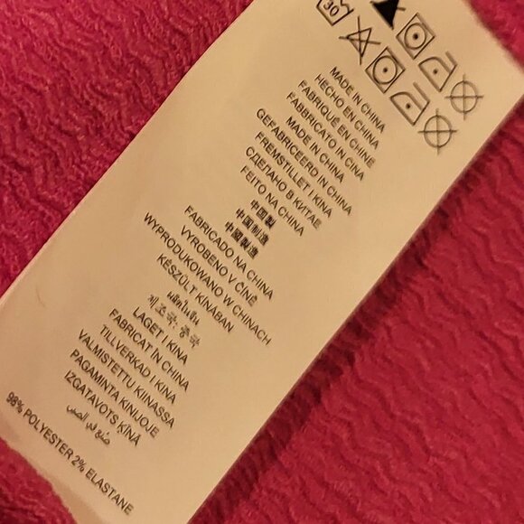 Michael Kors solid crisscross mini dress Size XL NWT Dark Pink - Picture 7 of 9